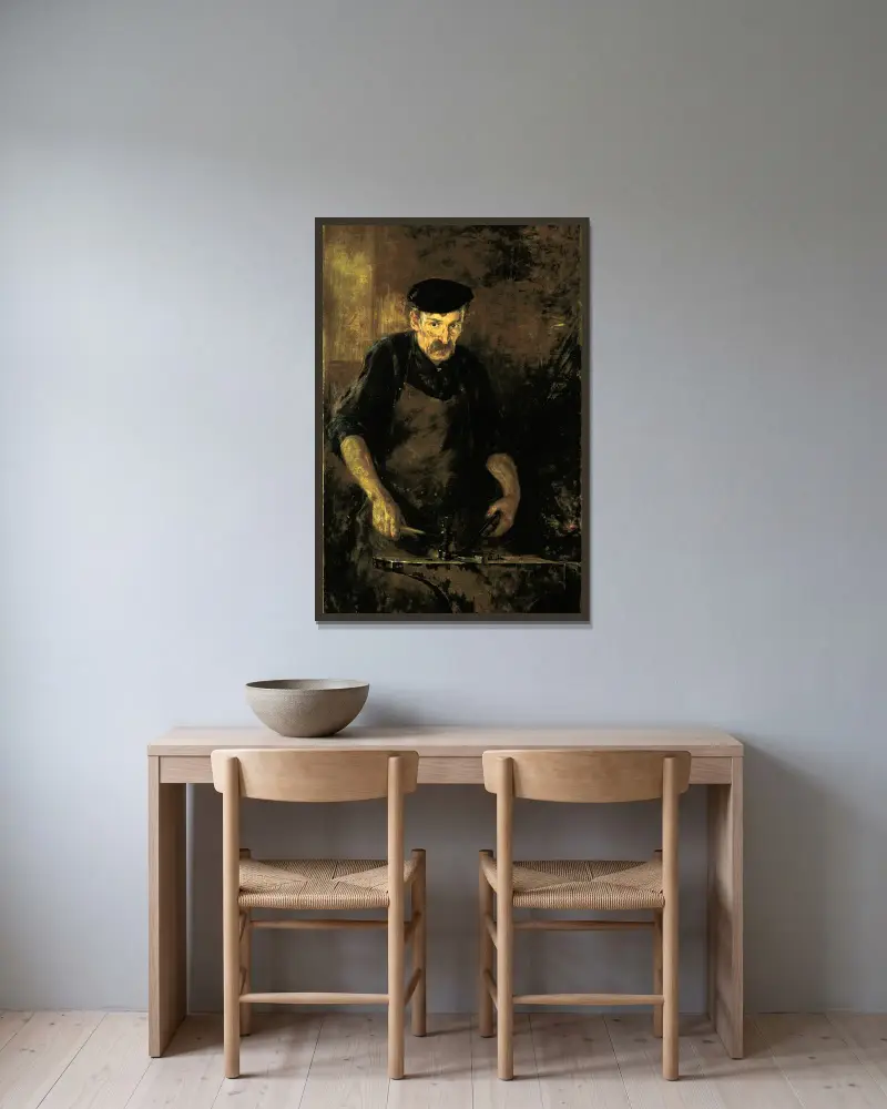 Kovář, James Carroll Beckwith v rámu na stěně