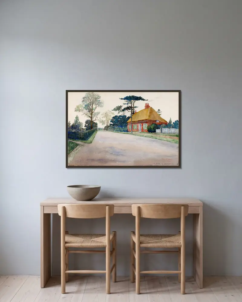 Eine Straße in Dorset von Cass Gilbert gerahmt an einer Wand