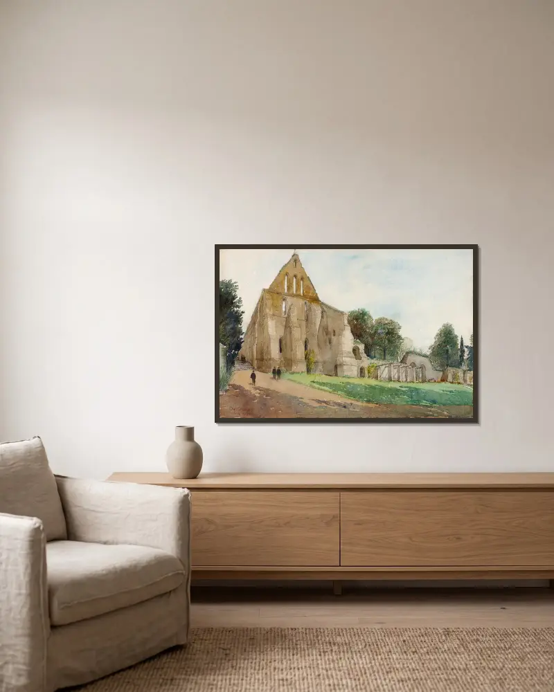 Battle Abbey von Cass Gilbert gerahmt an einer Wand