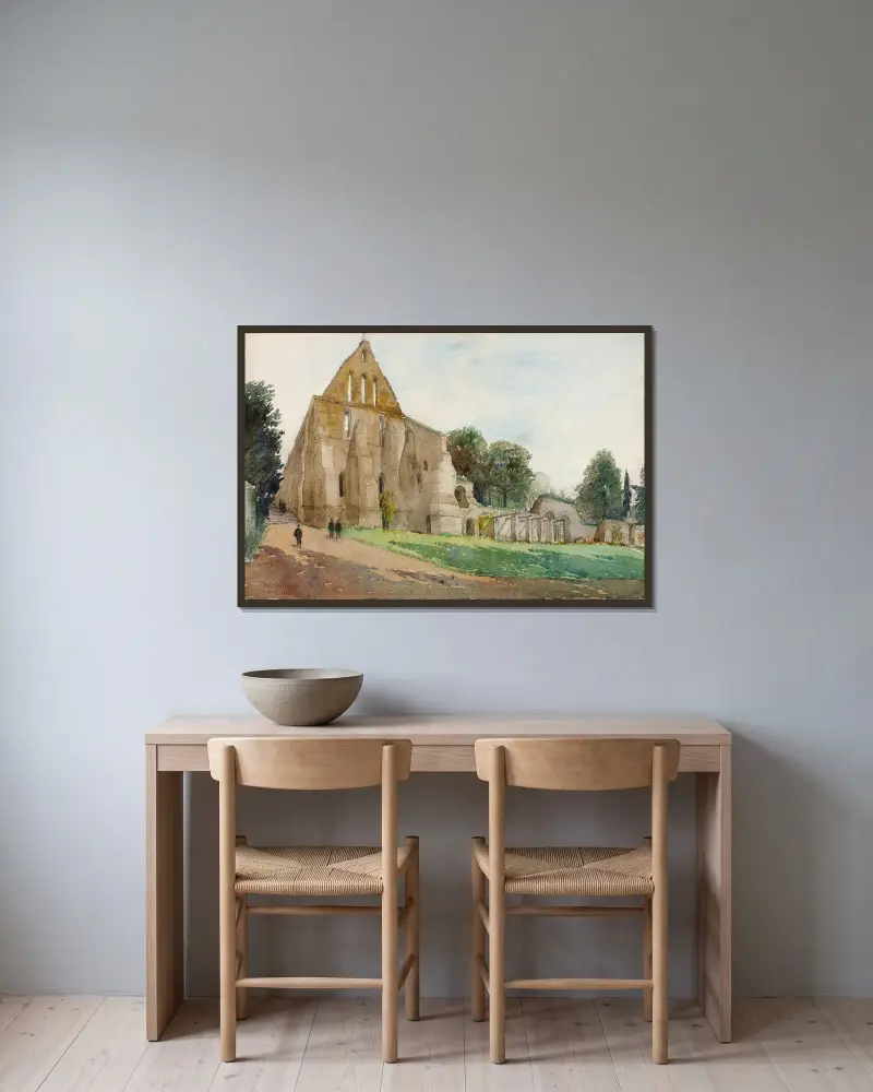 Battle Abbey von Cass Gilbert gerahmt an einer Wand