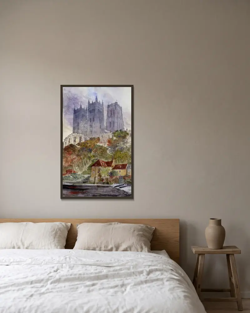 Durham Cathedral, England av Cass Gilbert inramad på en vägg