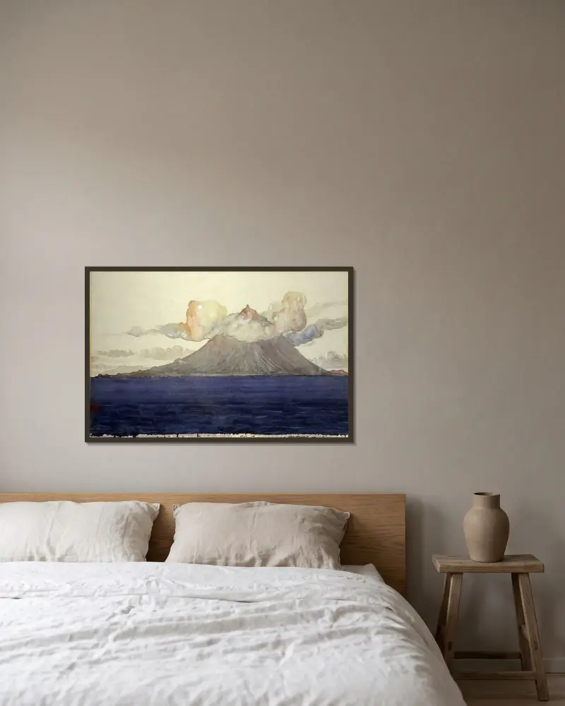 Mt. Pico, Azorerna av Cass Gilbert inramad på en vägg