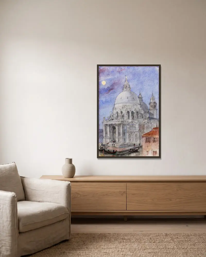 Santa Maria Della Salute, Venice av Cass Gilbert inramad på en vägg