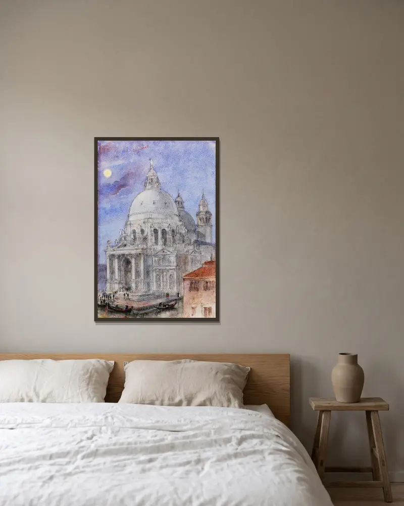 Santa Maria Della Salute, Venice av Cass Gilbert inramad på en vägg