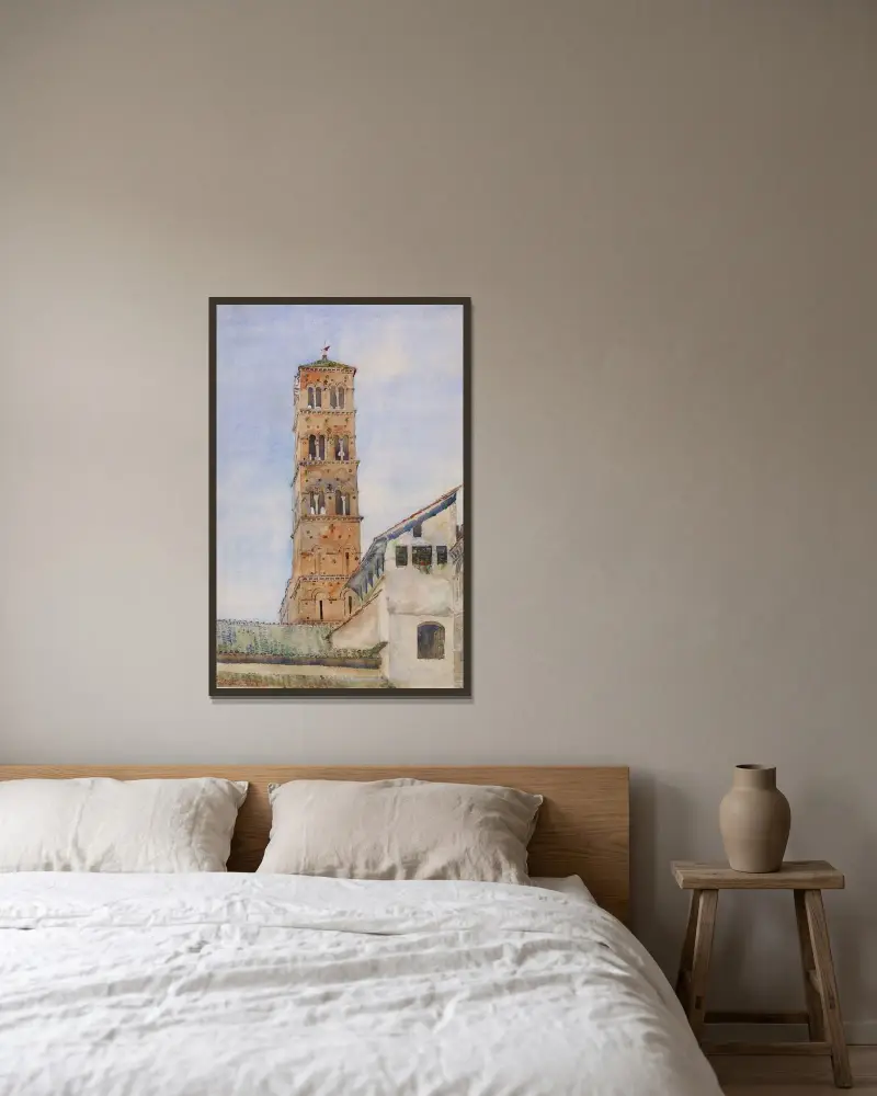 Torn, San Francisco Romano, Rom av Cass Gilbert inramad på en vägg