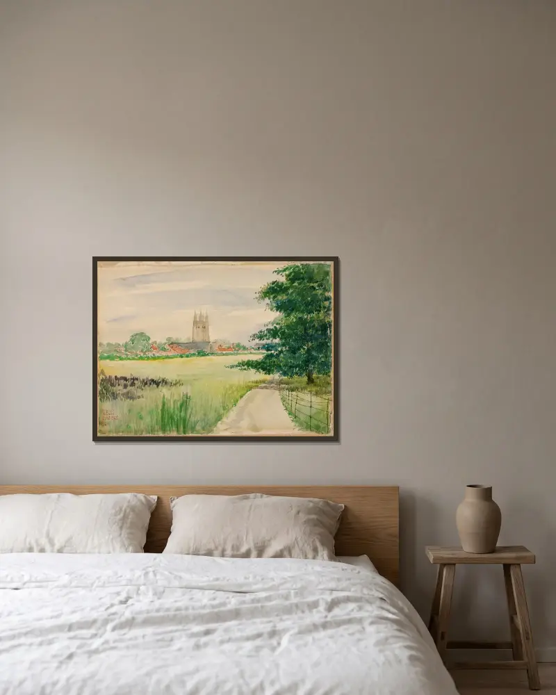 Wells Cathedral, England von Cass Gilbert gerahmt an einer Wand