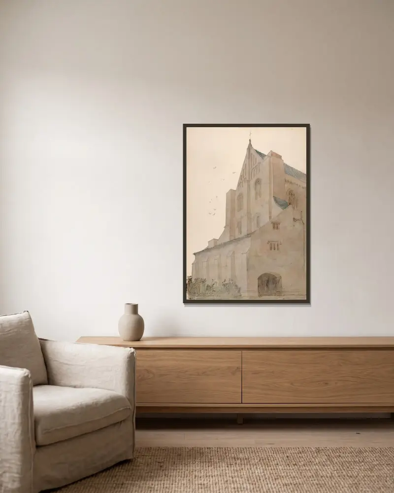 Winchester, England von Cass Gilbert gerahmt an einer Wand