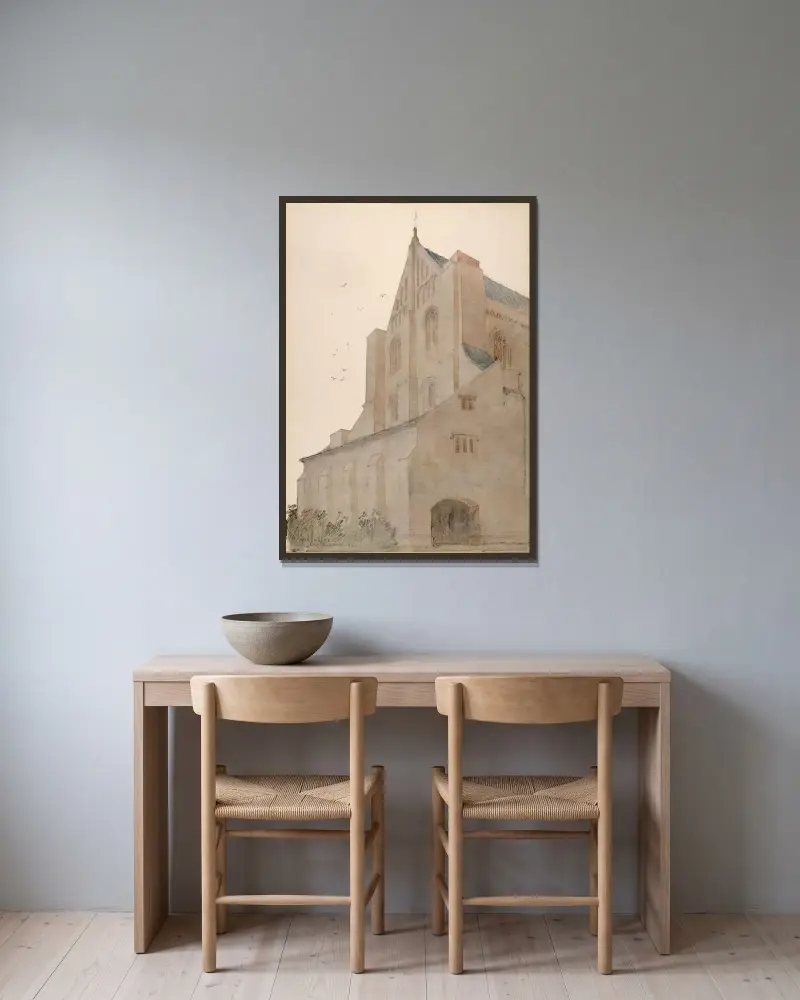 Winchester, England von Cass Gilbert gerahmt an einer Wand