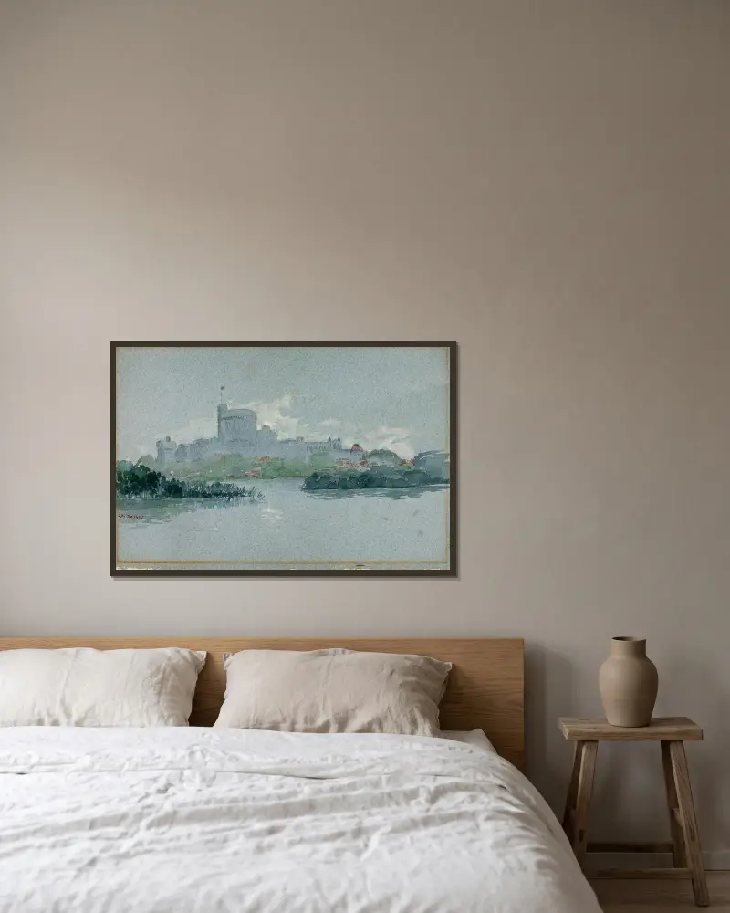 Windsor Castle, England, Cass Gilbert v rámu na stěně