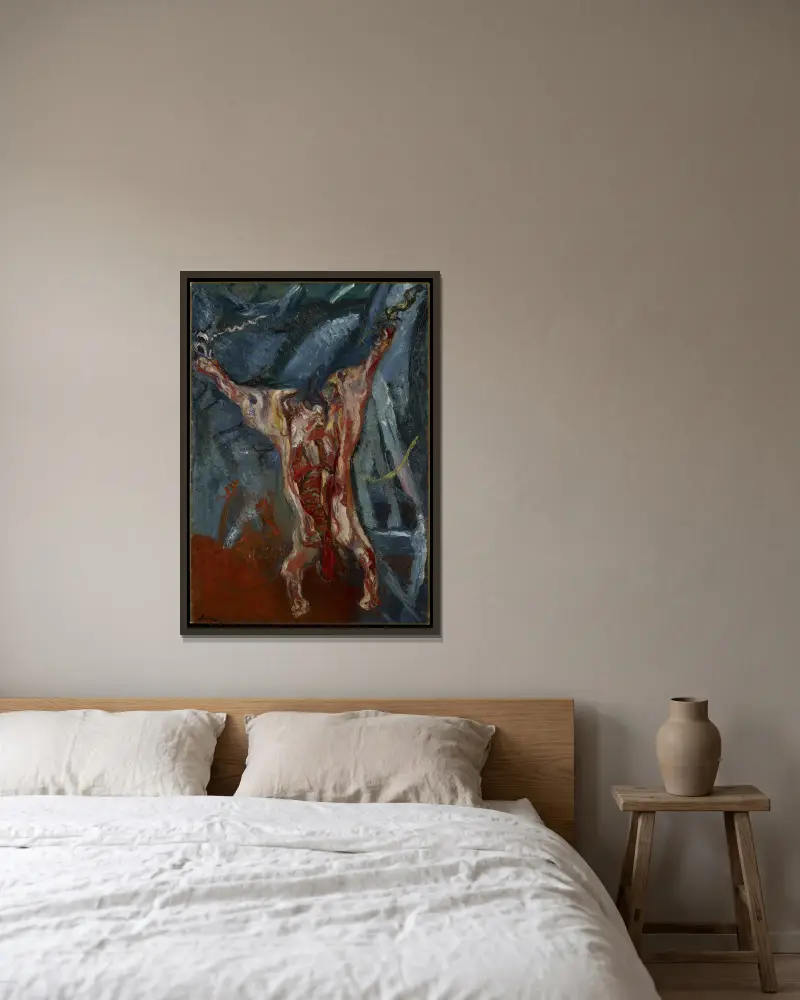 Rinderkadaver, 1925 – Nr. 2 von Chaïm Soutine gerahmt an einer Wand