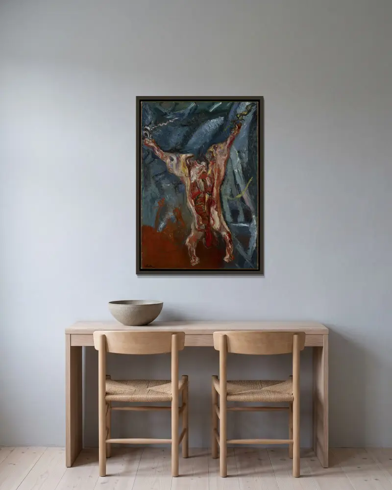 Rinderkadaver, 1925 – Nr. 2 von Chaïm Soutine gerahmt an einer Wand