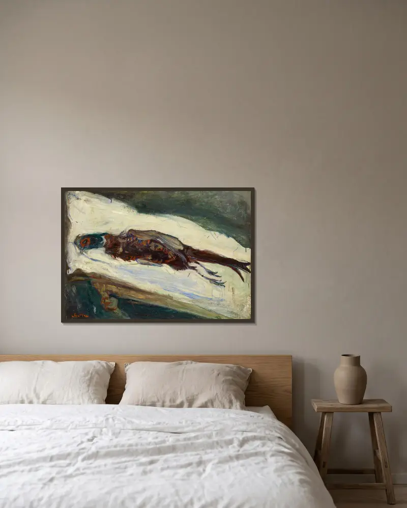 Mrtvý bažant, Chaïm Soutine v rámu na stěně