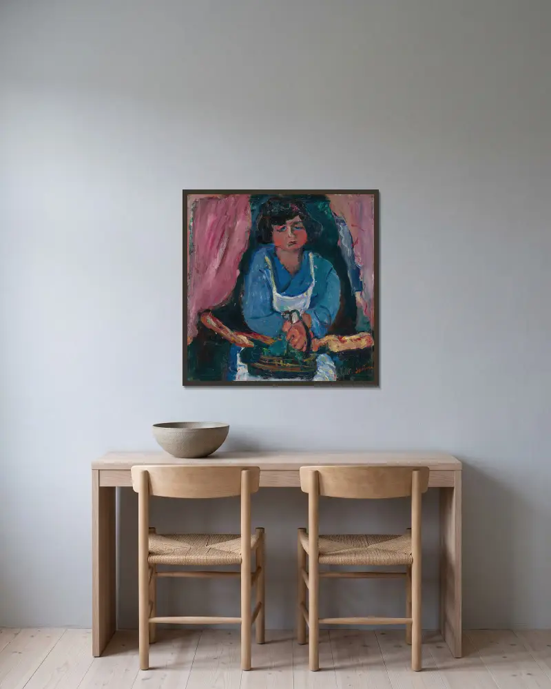 Niebieska służąca, Chaïm Soutine w ramie na ścianie