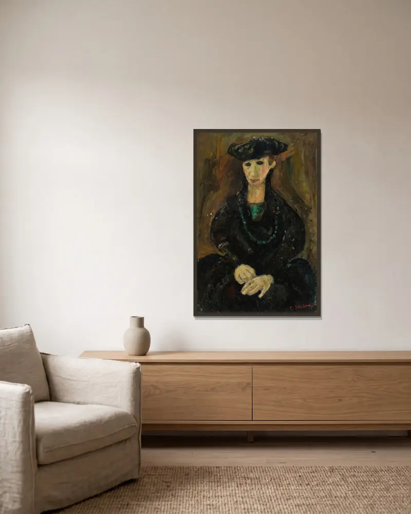 Benátská žena, Chaïm Soutine v rámu na stěně