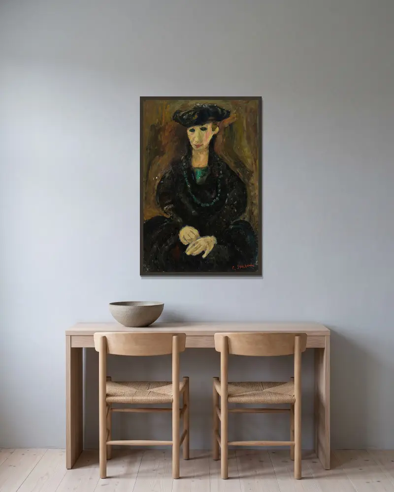 Benátská žena, Chaïm Soutine v rámu na stěně