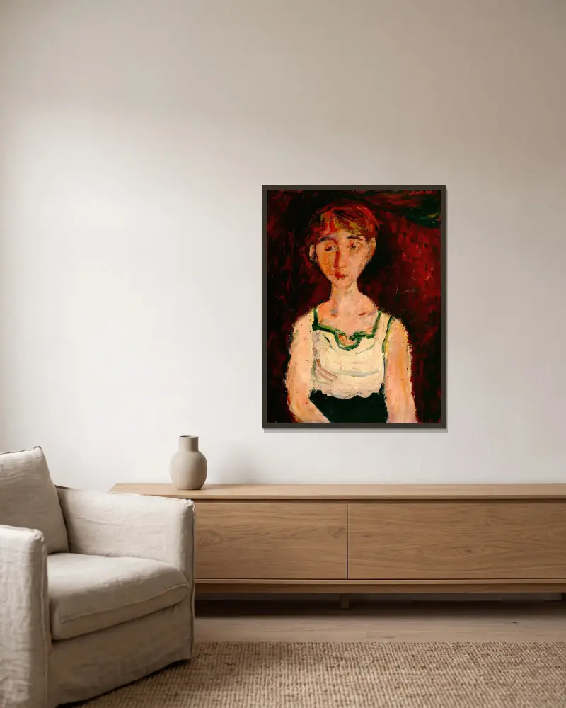 Malá dívka, Chaïm Soutine v rámu na stěně