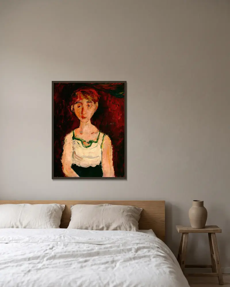 Malá dívka, Chaïm Soutine v rámu na stěně