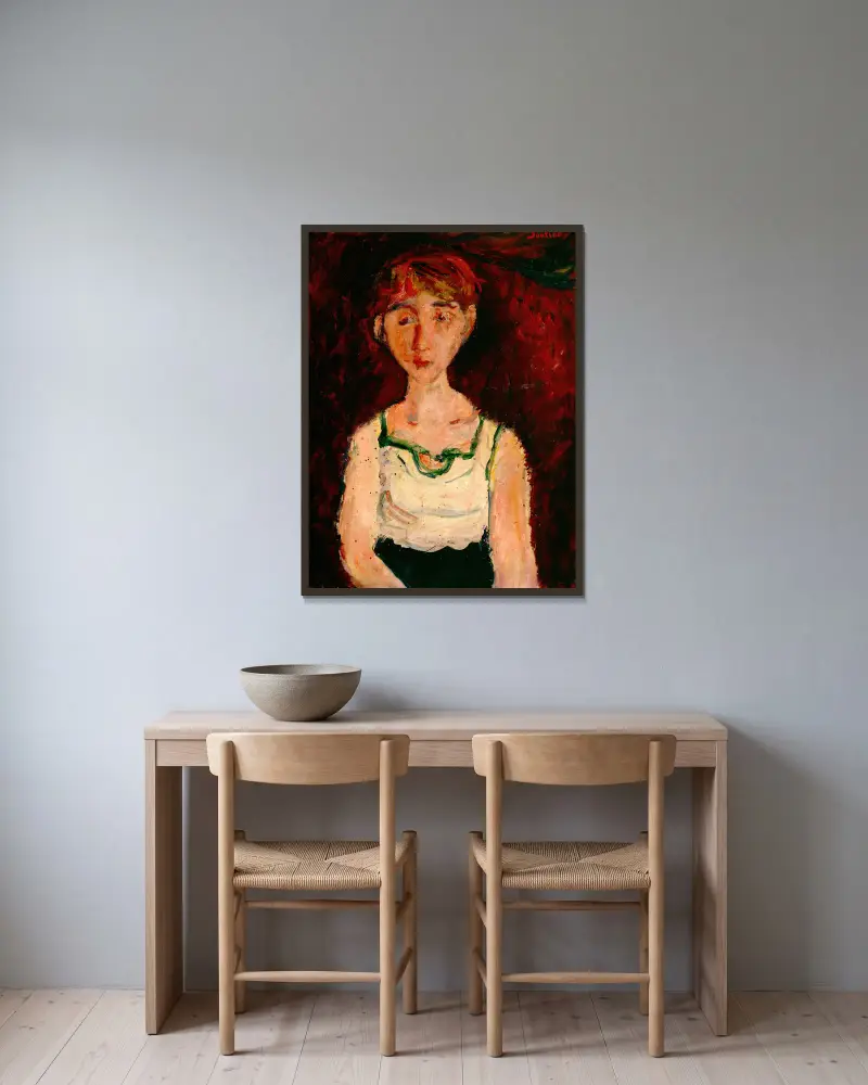 Malá dívka, Chaïm Soutine v rámu na stěně
