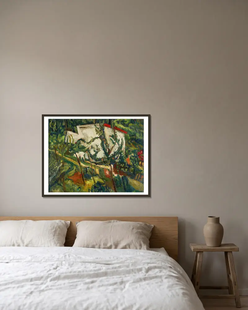 Haus in Clamart von Chaïm Soutine gerahmt an einer Wand