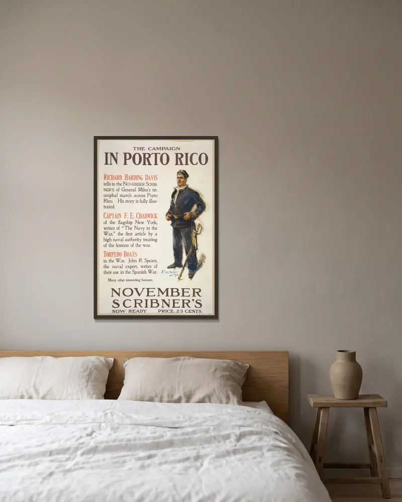 Listopadové Scribner’s, Howard Chandler Christy v rámu na stěně