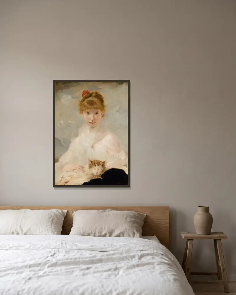 Der kleine Liebling von Charles Chaplin gerahmt an einer Wand