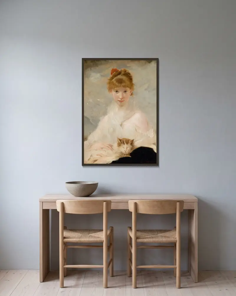 Der kleine Liebling von Charles Chaplin gerahmt an einer Wand
