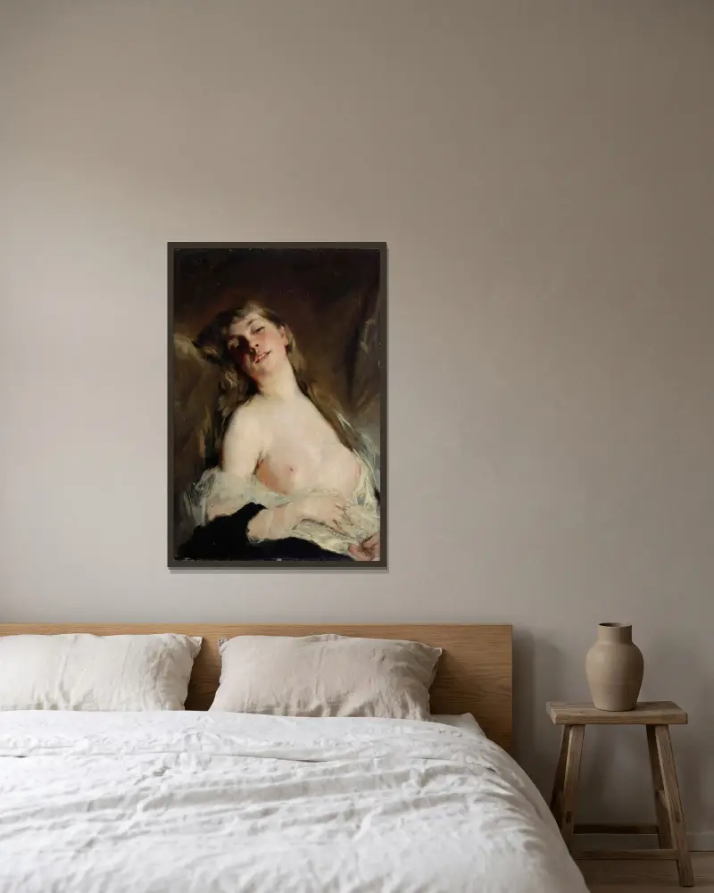 Träumend von Charles Chaplin gerahmt an einer Wand