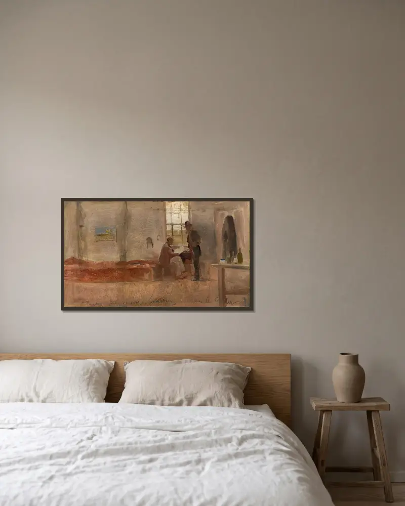 Impressionisternas läger av Charles Conder inramad på en vägg