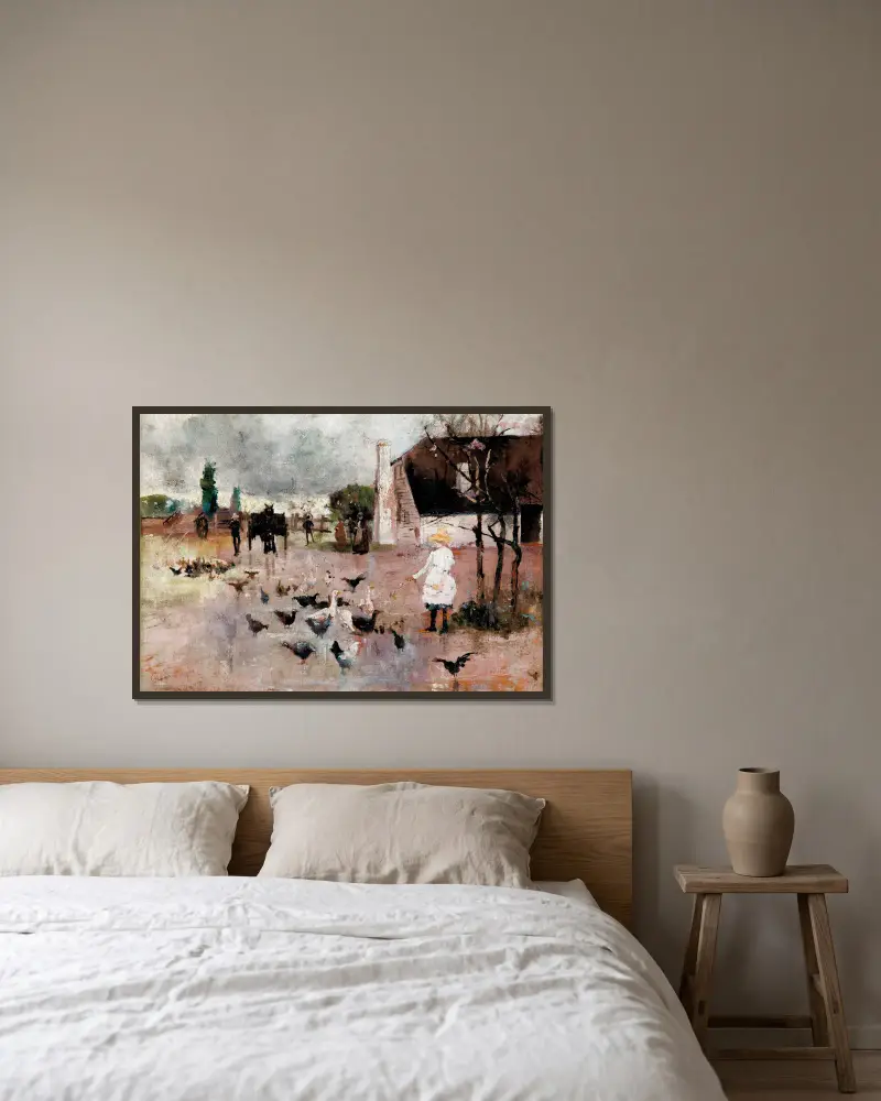 Čaj o páté, Charles Conder v rámu na stěně