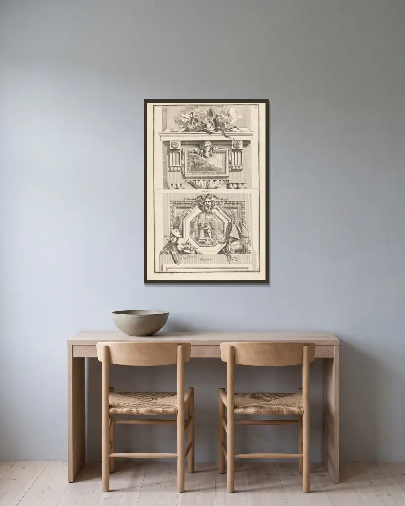 Irrtum, Heuchelei von Jean-Charles Delafosse gerahmt an einer Wand
