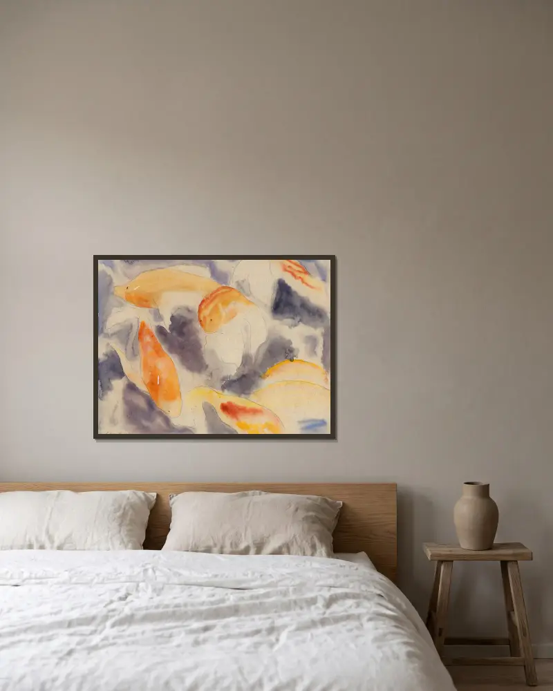 Seria ryb, nr 4, Charles Demuth w ramie na ścianie