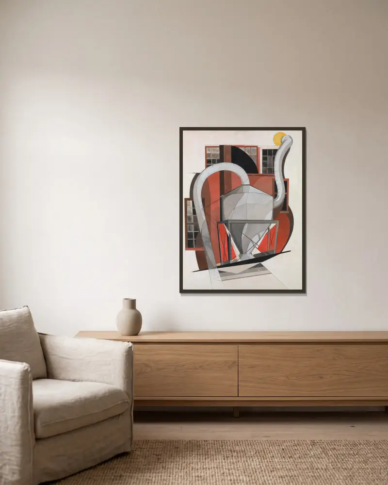 Stroj, Charles Demuth v rámu na stěně