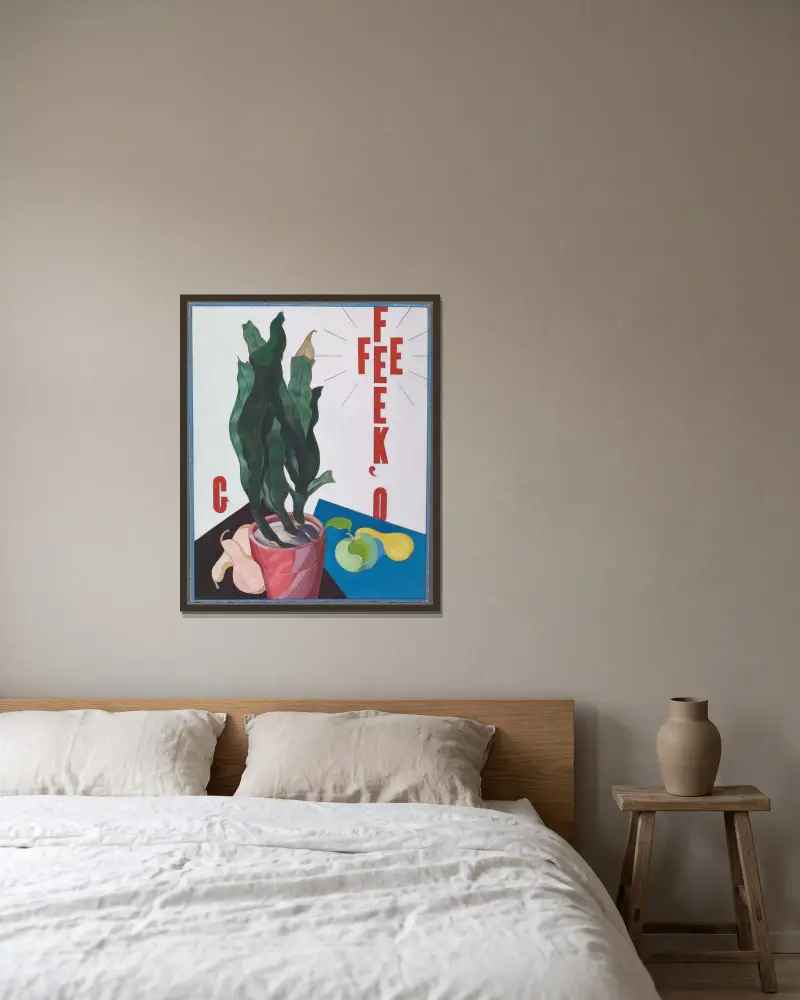 Plakatporträt; O’Keeffe von Charles Demuth gerahmt an einer Wand