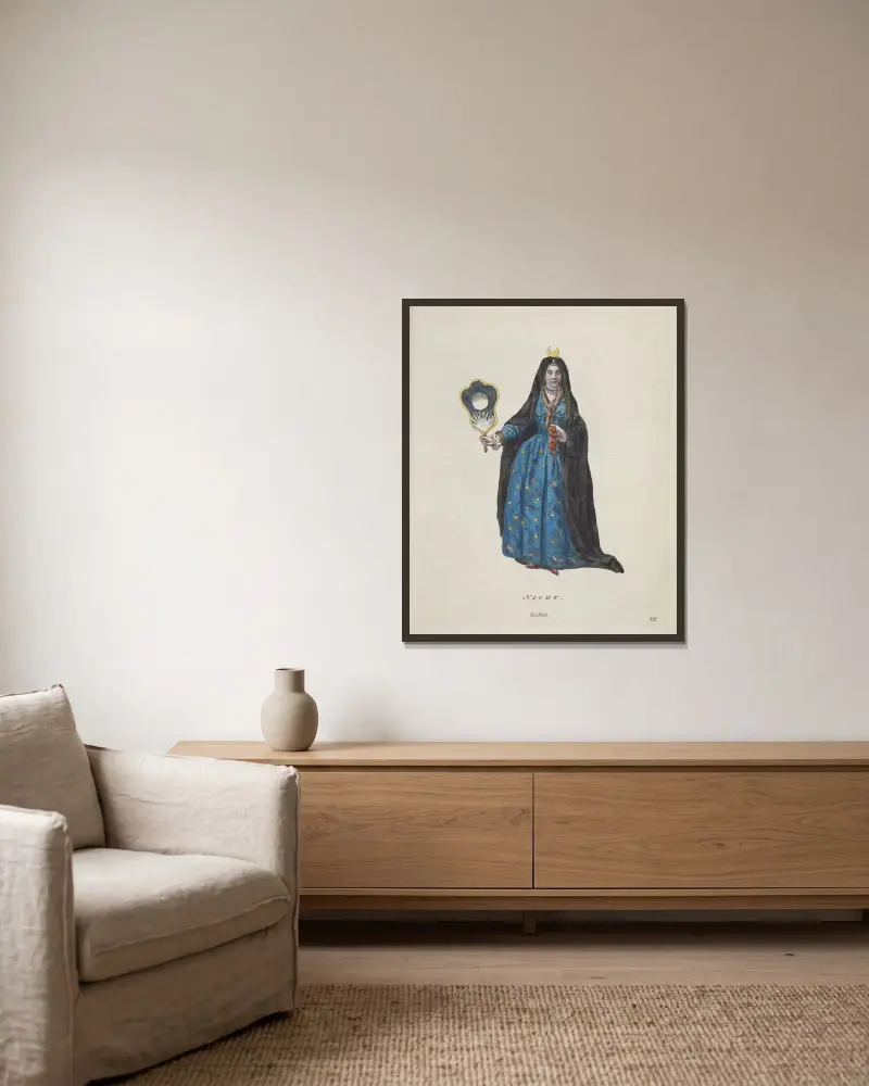 Nacht von Charles Grignion gerahmt an einer Wand