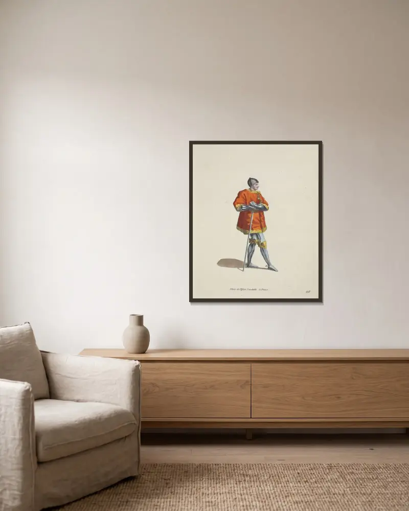 Olivier de Clisson, Connétable von Frankreich von Charles Grignion gerahmt an einer Wand