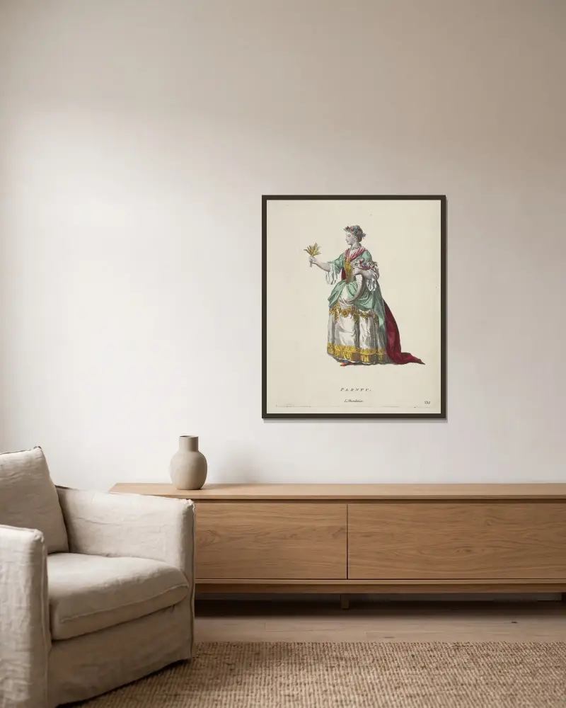Plenty von Charles Grignion gerahmt an einer Wand