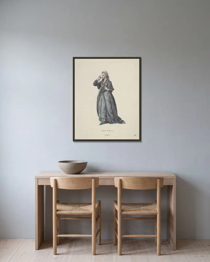 Geheimnis von Charles Grignion gerahmt an einer Wand