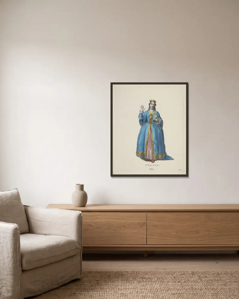 Urania von Charles Grignion gerahmt an einer Wand