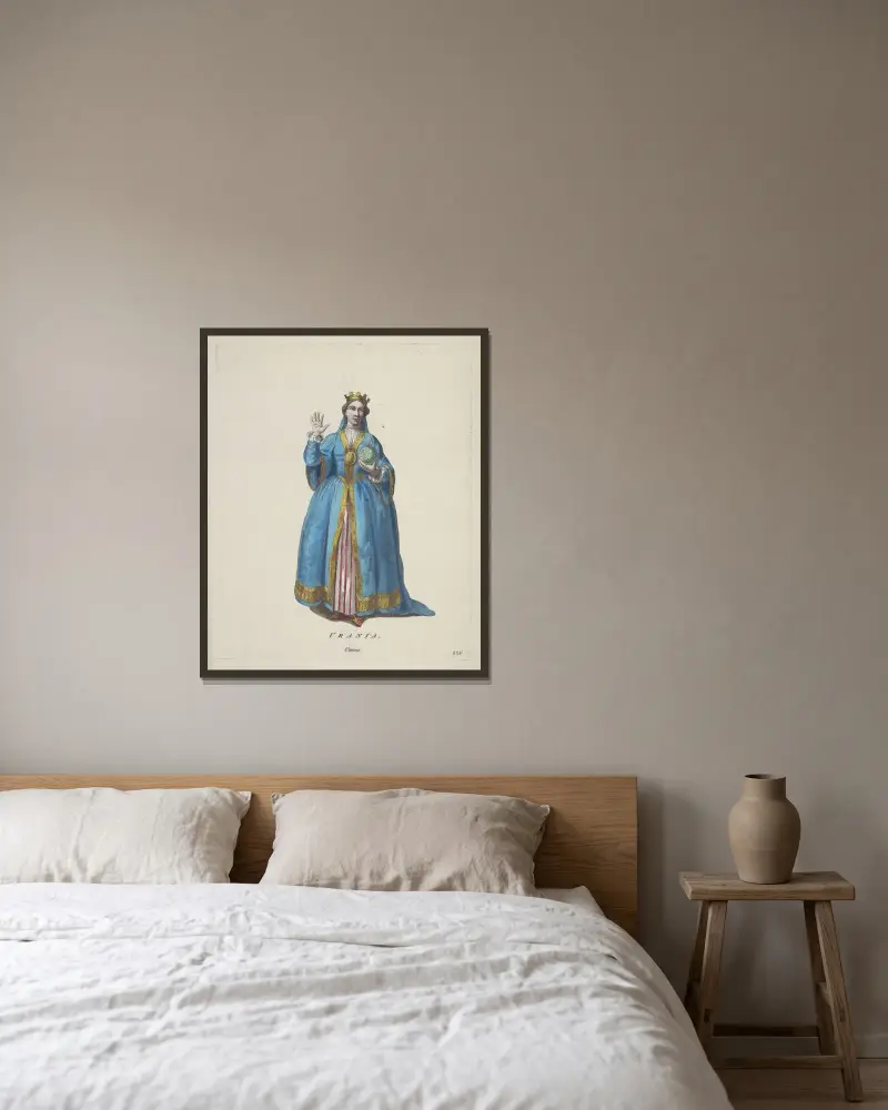 Urania von Charles Grignion gerahmt an einer Wand