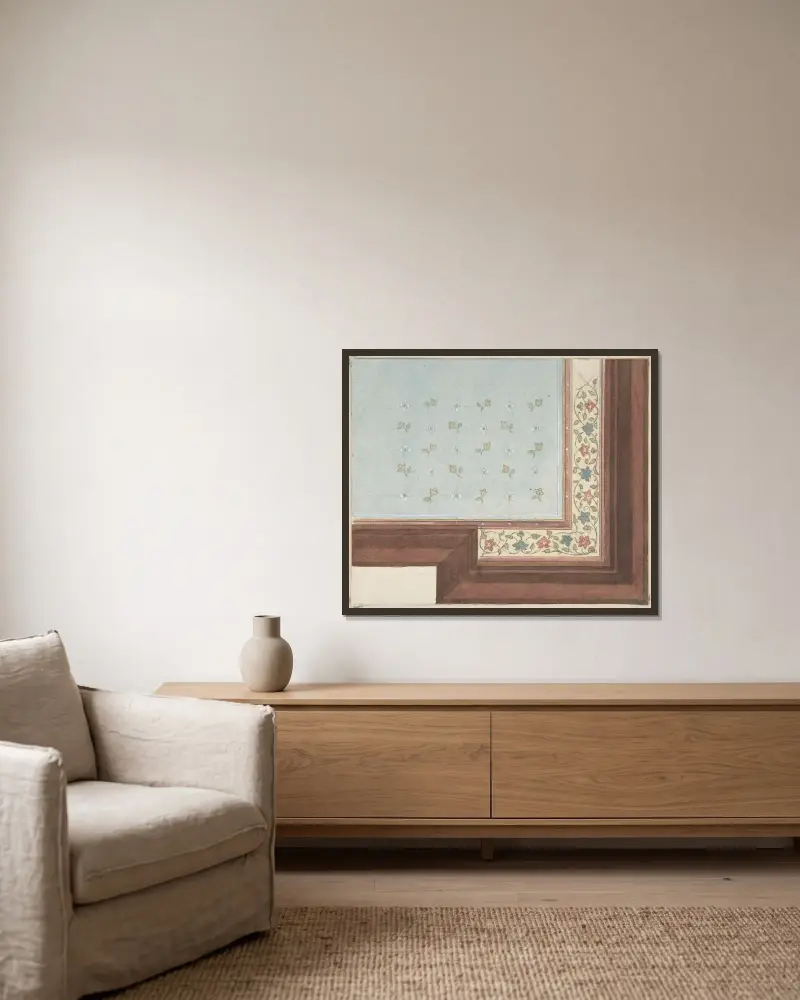 Takdesign, Hôtel Hope av Jules-Edmond-Charles Lachaise inramad på en vägg