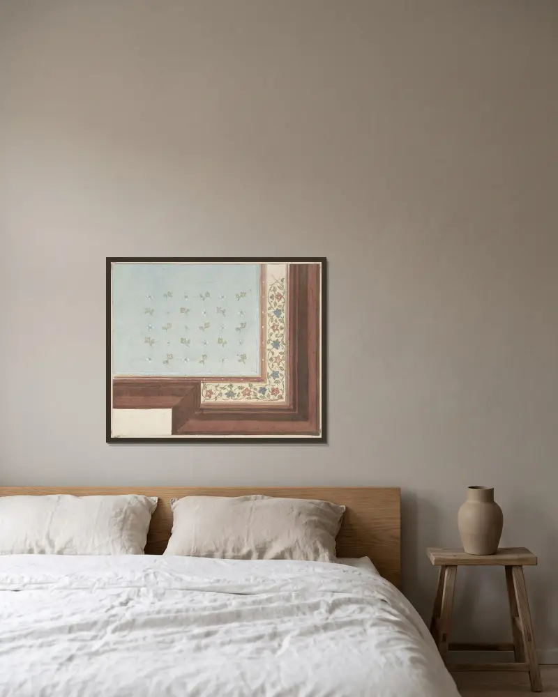 Takdesign, Hôtel Hope av Jules-Edmond-Charles Lachaise inramad på en vägg