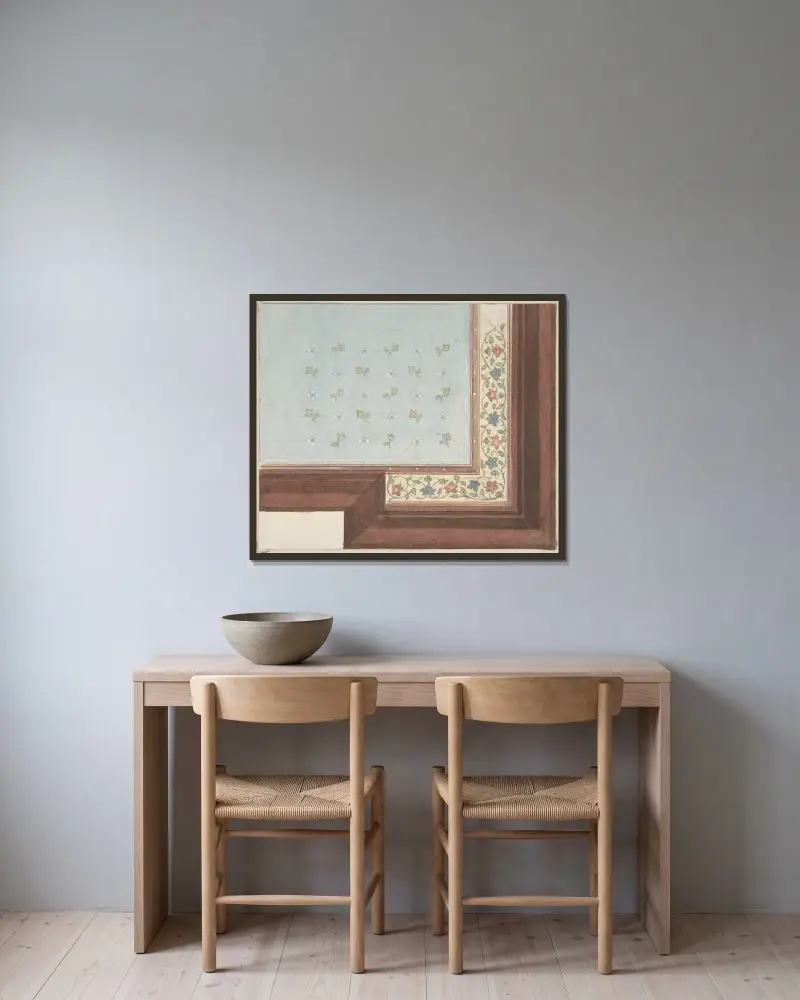 Takdesign, Hôtel Hope av Jules-Edmond-Charles Lachaise inramad på en vägg