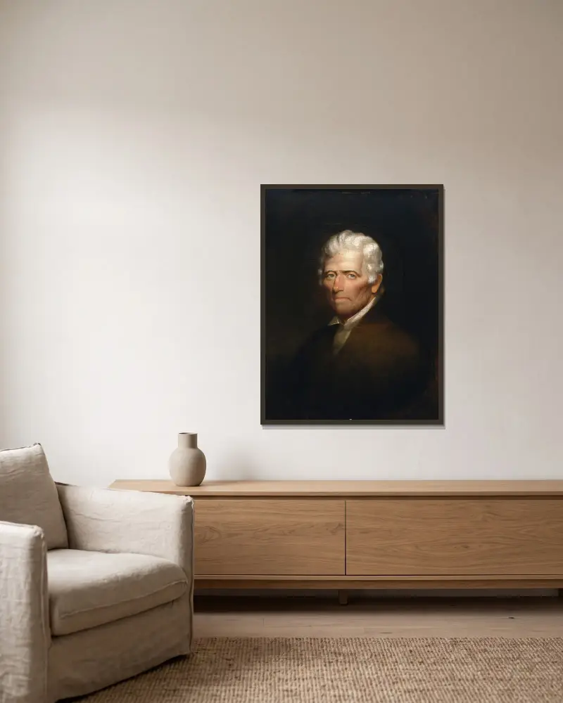 Daniel Boone von Chester Harding gerahmt an einer Wand