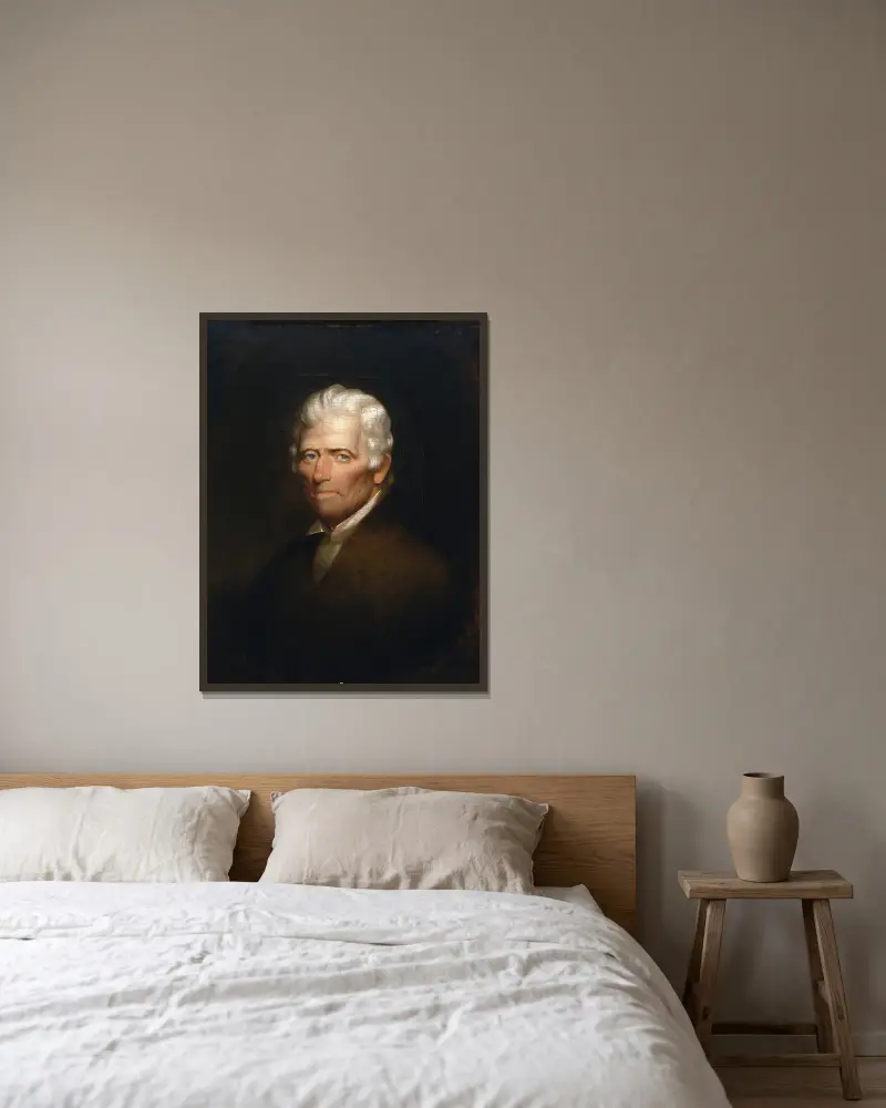 Daniel Boone von Chester Harding gerahmt an einer Wand
