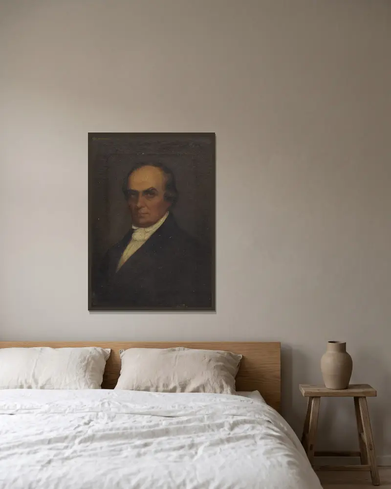 Daniel Webster – Nr. 1 von Chester Harding gerahmt an einer Wand