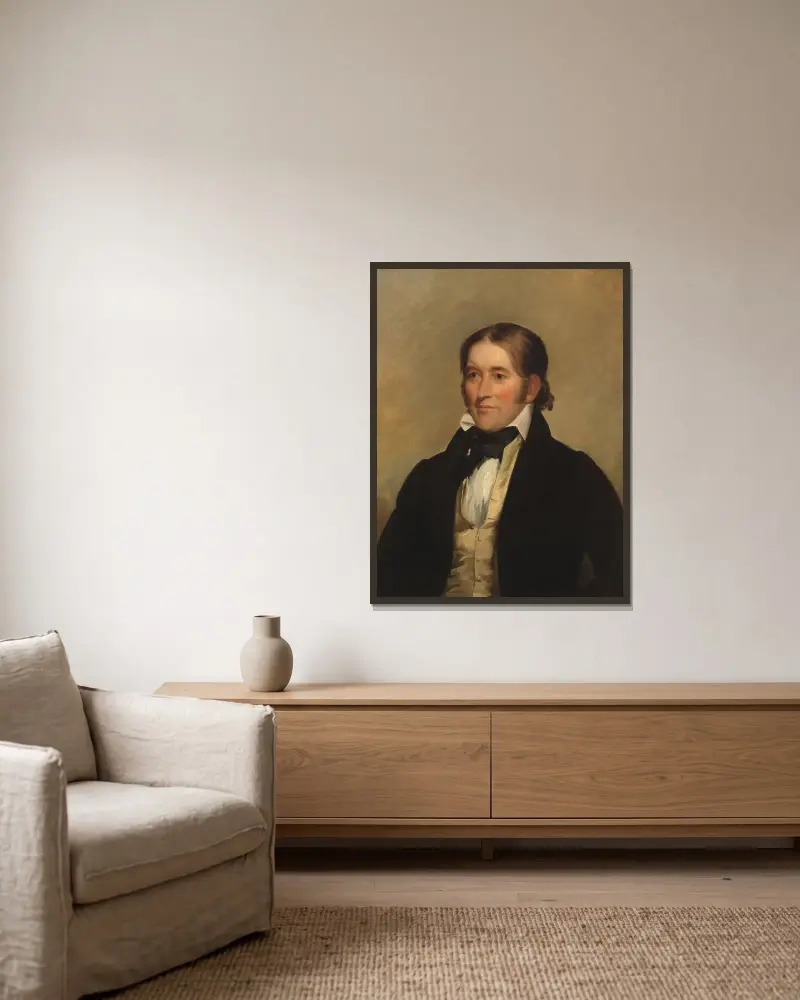 David Crockett, Chester Harding v rámu na stěně