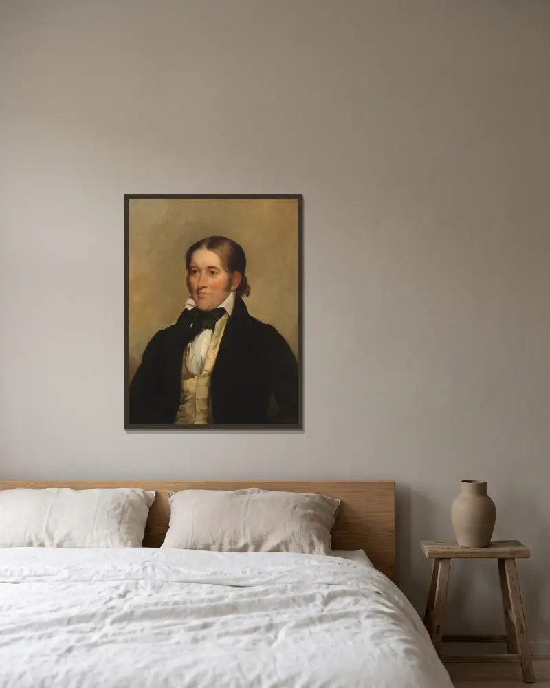David Crockett, Chester Harding v rámu na stěně