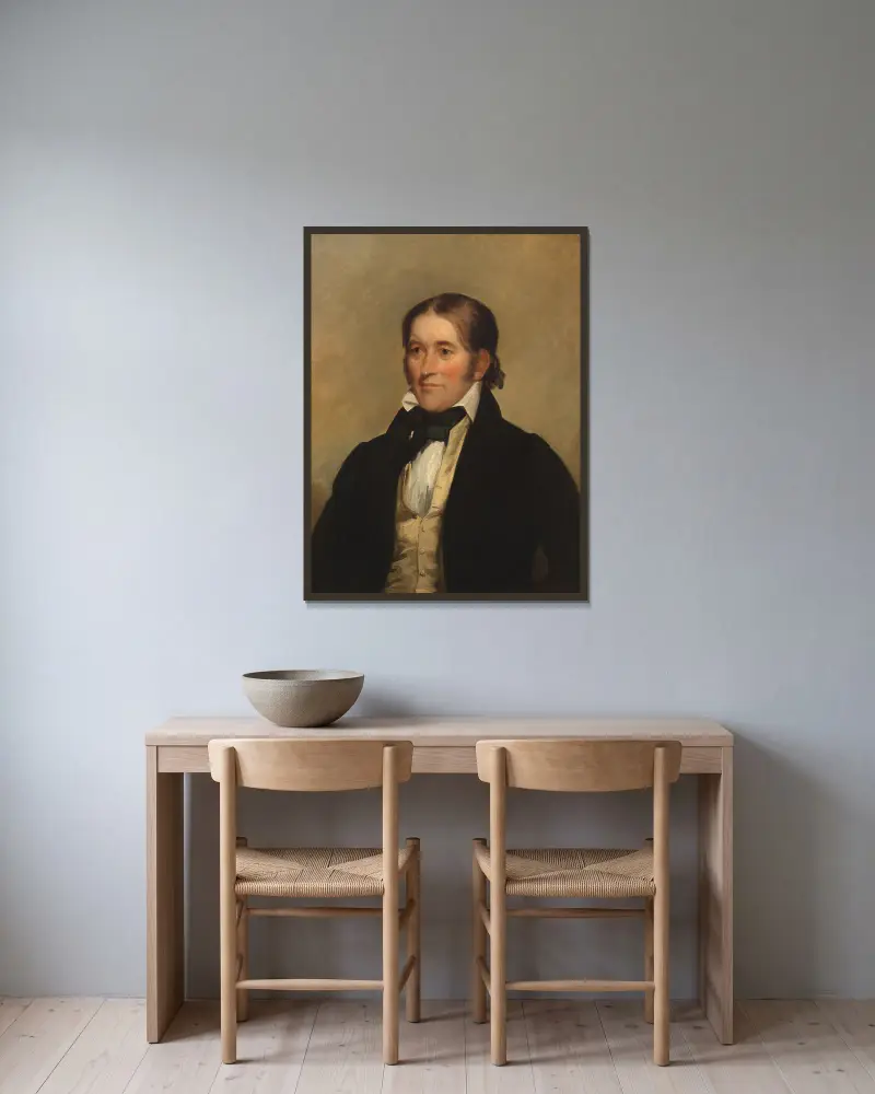 David Crockett, Chester Harding v rámu na stěně