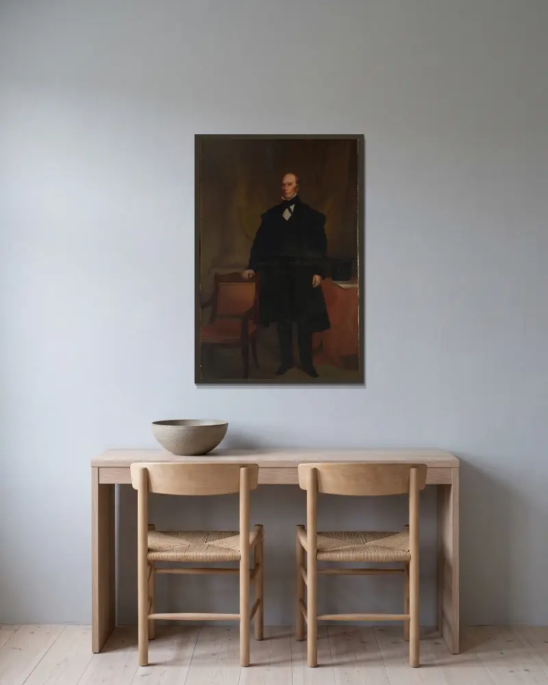 Henry Clay, 1842, Chester Harding v rámu na stěně