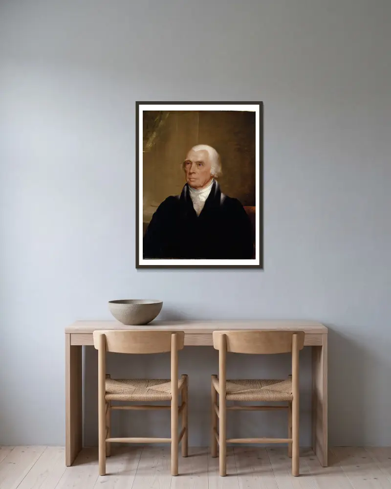 James Madison, Chester Harding v rámu na stěně